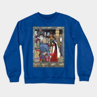 Prince Ivan, The Firebird and the Gray Wolf - Ivan Bilibin Crewneck Sweatshirt